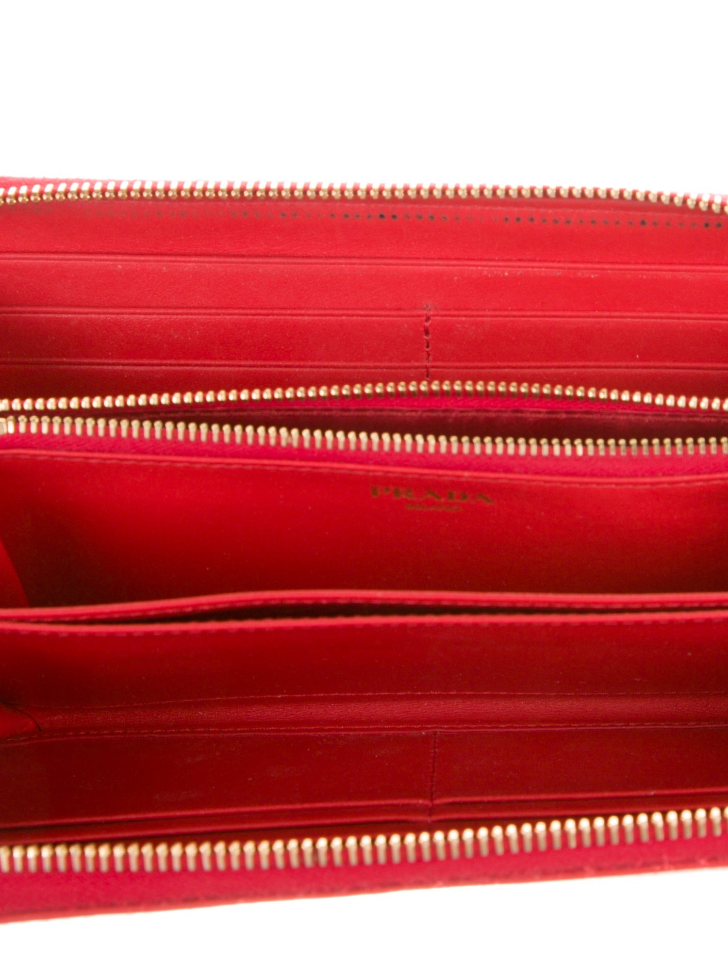 Prada Vitello Move Leather Continental Wallet